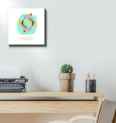 Pisces Wrapped Canvas 12x12 | Zodiac Series 4 - Beyond T-shirts